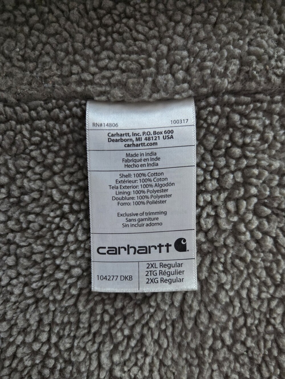Carhartt Dark Brown Sherpa Lined Duck Vest Distressed Workwear Mens Size 2 XL - Picture 15 of 16
